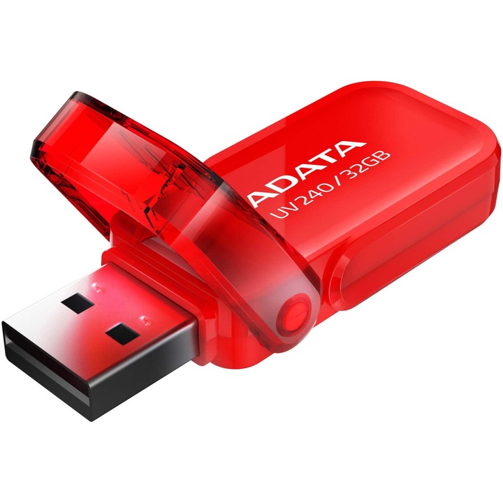 USB memória ADATA UV240 32GB, USB 2.0, piros