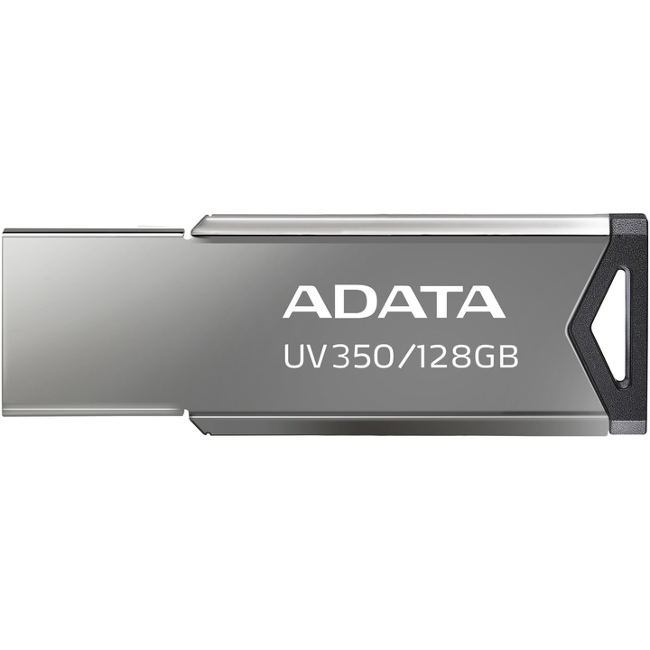 USB Flash памет ADATA UV350 128GB, USB 3.2, Сребрист