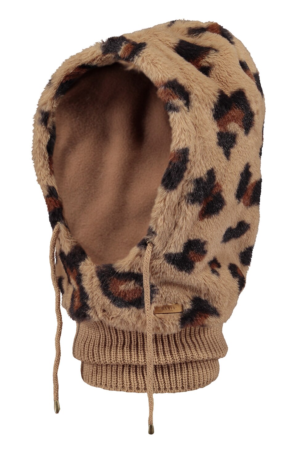 Barts, Cagula cu aspect pufos, Maro camel/Negru