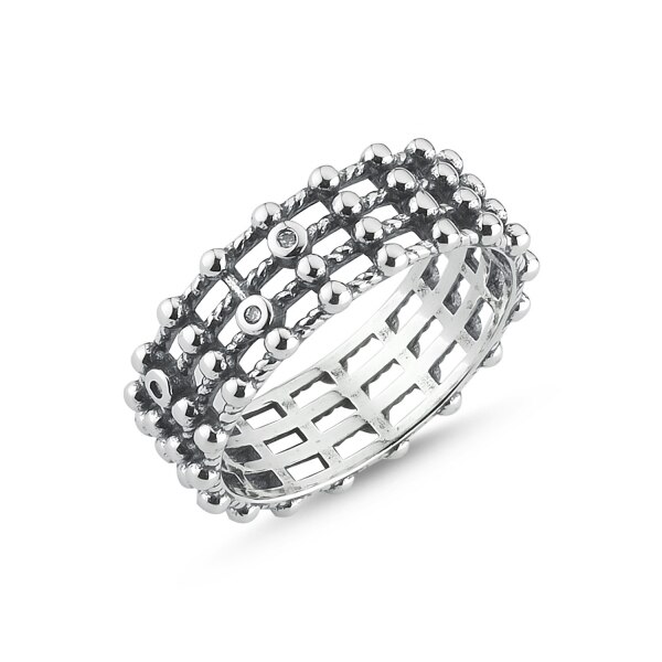 Inel argint Eternity fără pietre 15706