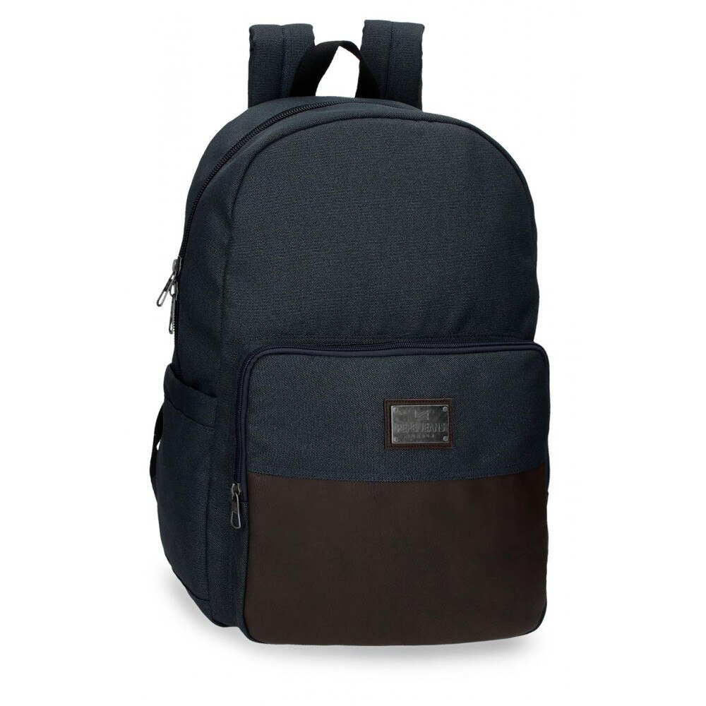 Rucsac casual, compartiment laptop/tableta, Pepe Jeans Scratch, albastru, 32x44x15 cm