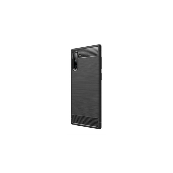 Калъф за Samsung Galaxy Note 10 + / Note 10 Plus, бъмпер, с карбонови вложки, тъмносин