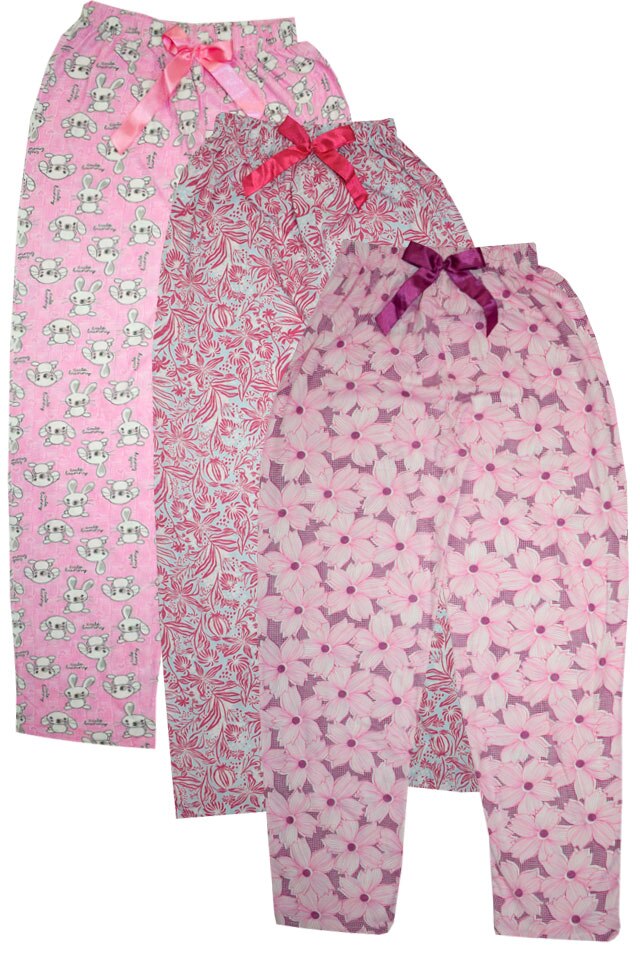 Set trei pantaloni lungi Serena din bumbac, imprimeuri 11