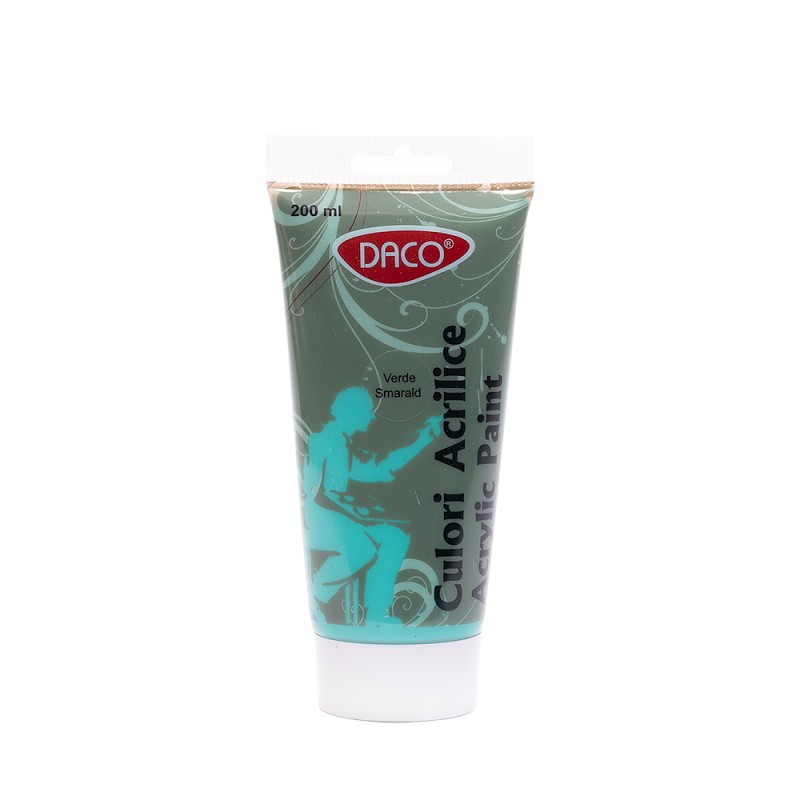 Vopsea acril, Daco, 200 ml, Verde smarald