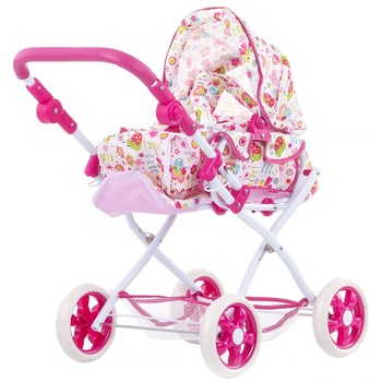 Carucior pentru papusi Chipolino Nelly, garden, multicolor Carucior pentru papusi Chipolino Nelly, garden, multicolor
