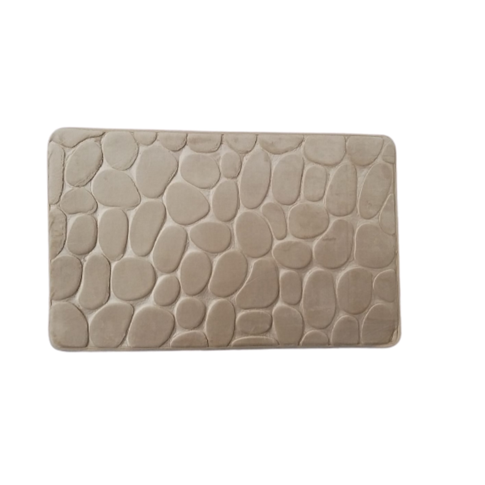 Covoras baie, Nichita Impex SRL, model Piatra, bej, 50x80 cm