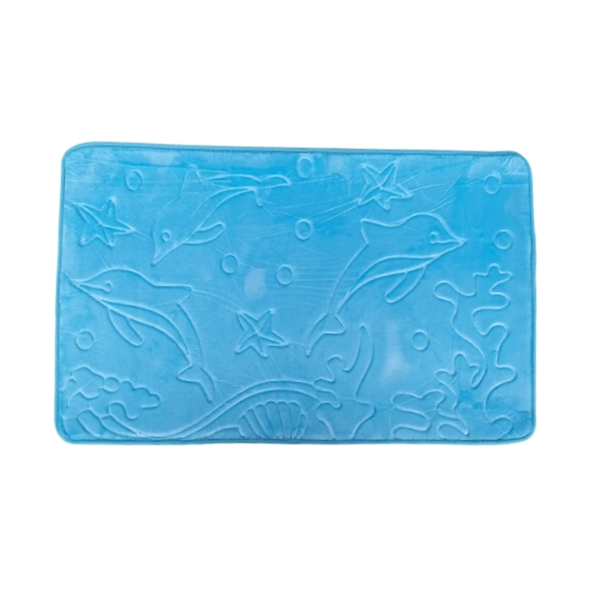 Covoras baie, Nichita Impex SRL, model Delfini, albastru, 40x60 cm