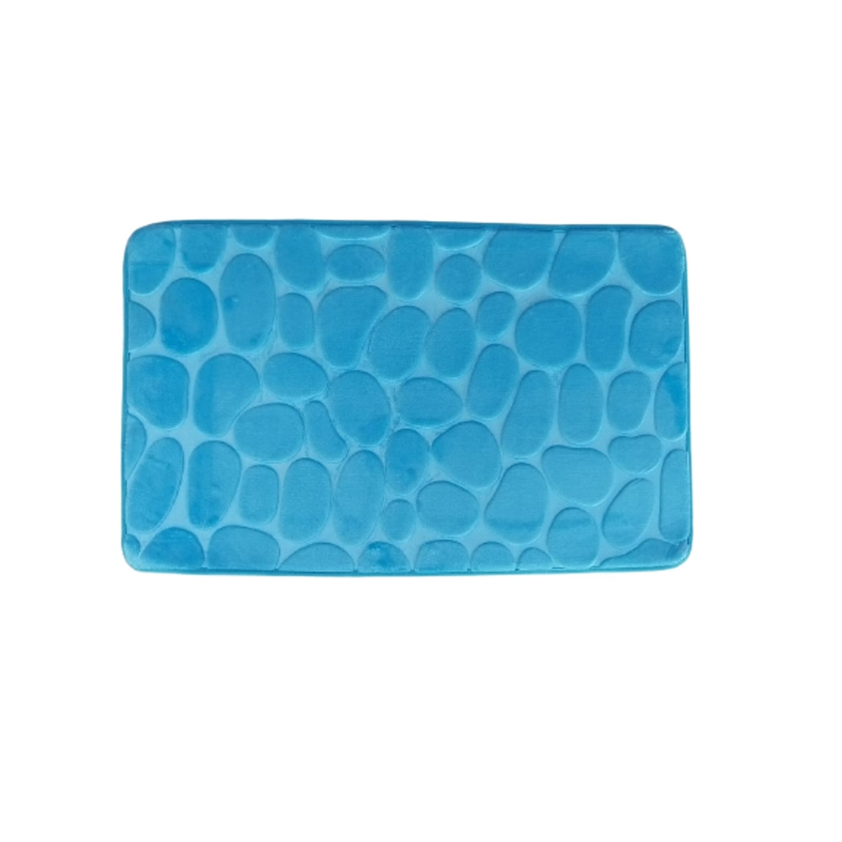 Covoras baie, Nichita Impex SRL, model Piatra, albastru, 40x60 cm