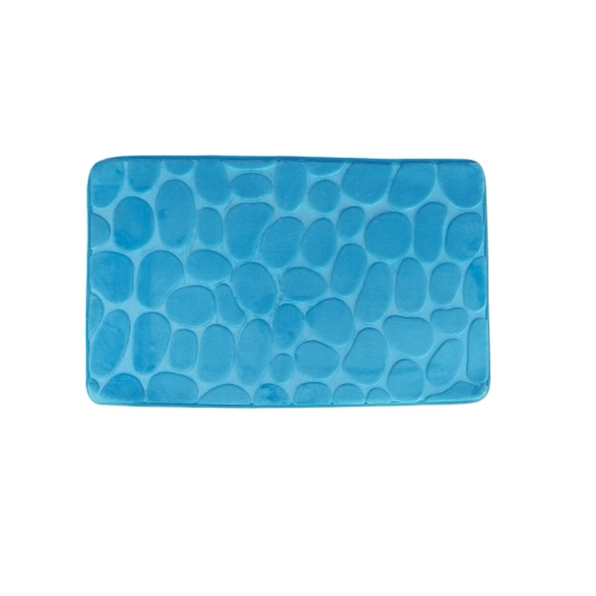 Covoras baie, Nichita Impex SRL, model Piatra, albastru, 50x80 cm