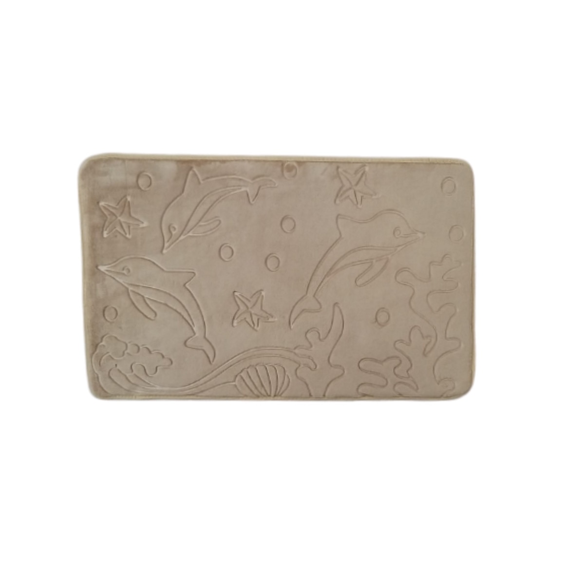 Covoras baie, Nichita Impex SRL, model Delfini, bej, 40x60 cm