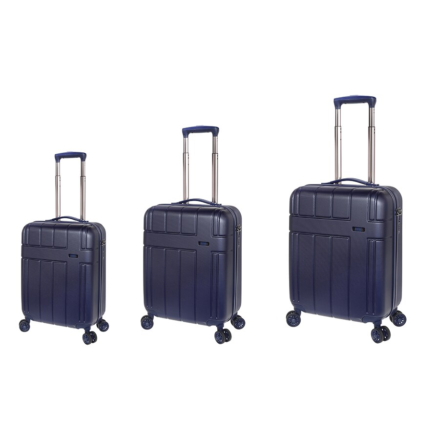 Set Trolere, Stelxis, ABS, 4 Roti Duble, Cifru TSA, ST 530, 3 Piese, Bleumarin