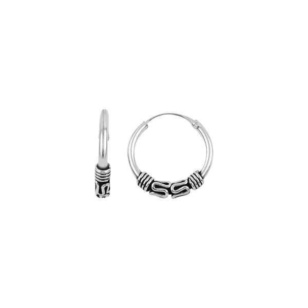 Cercei BeSpecial, ETU0338, Argint, Diametru 16 mm