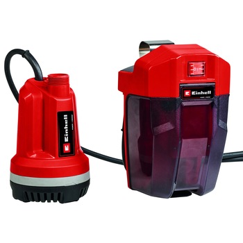 Pompa submersibila apa curata Einhell Power X-Change GE-PP 18 RB Li - Solo, 18 V, 3000 l/h, aspiratie 4 m, inaltime maxima 20 m, livrata fara acumulator si incarcator Pompa submersibila apa curata Einhell Power X-Change GE-PP 18 RB Li - Solo, 18 V, 3000 l/h, aspiratie 4 m, inaltime maxima 20 m, livrata fara acumulator si incarcator