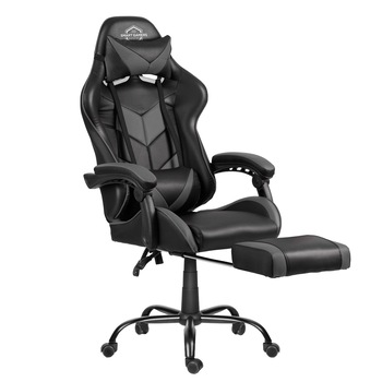 Scaun gaming Sofotel Cereber, sprijin lombar si al picioarelor, cotiere profilate, spatar, lombar si inaltime reglabile, negru, 135 x 66 cm Scaun gaming Sofotel Cereber, sprijin lombar si al picioarelor, cotiere profilate, spatar, lombar si inaltime reglabile, negru, 135 x 66 cm