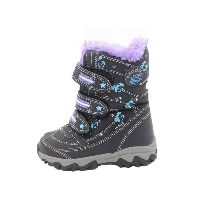 Ghete imblanite pentru fetite Badoxx 3XC6428N-25, Negru 64147