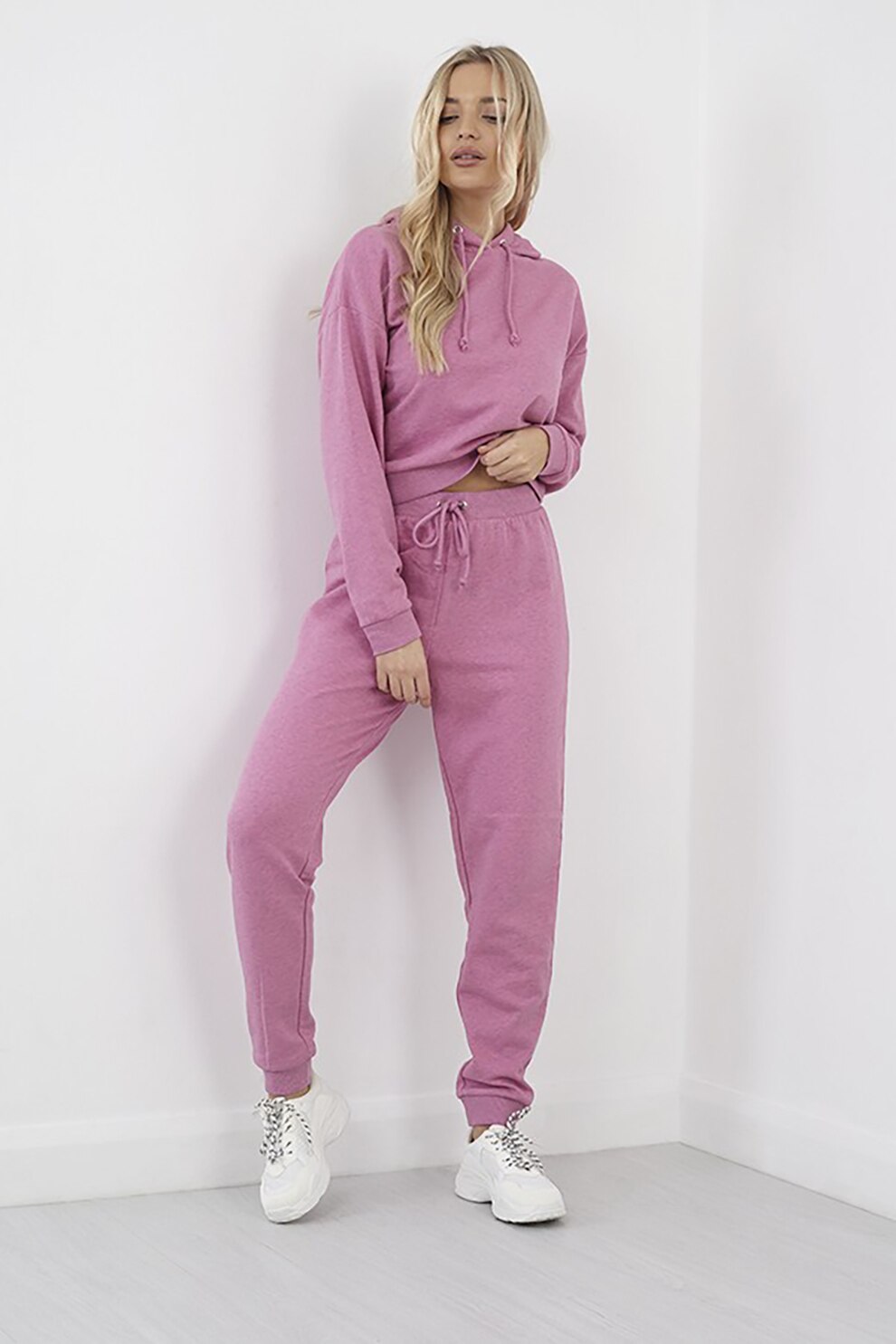 BRAVE SOUL, Pantaloni sport cu snur Collin, Roz orhidee