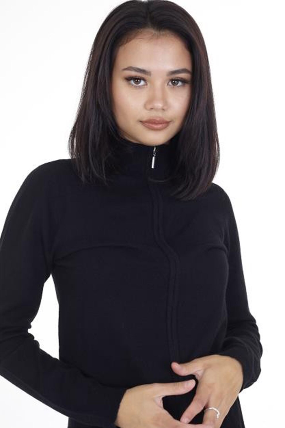 BRAVE SOUL, Trening cu fermoar Henrika, Negru