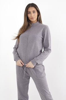 BRAVE SOUL, Trening cu fermoar Henrikd, Gri melange, XS BRAVE SOUL, Trening cu fermoar Henrikd, Gri melange, XS