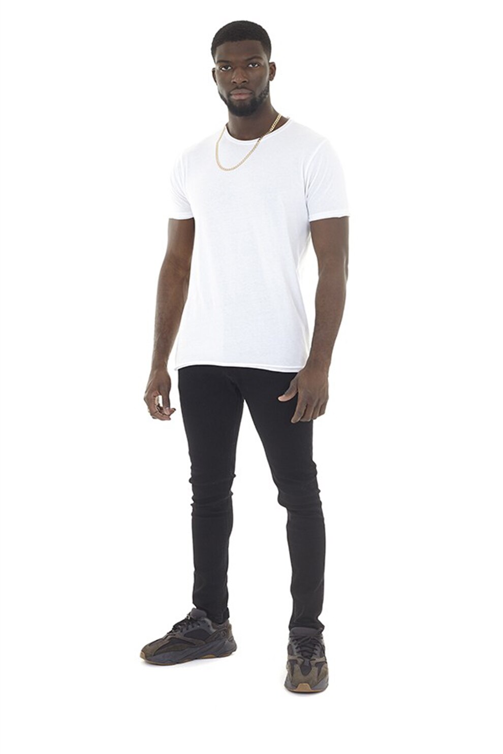 BRAVE SOUL, Blugi skinny cu talie medie Jamie, Negru