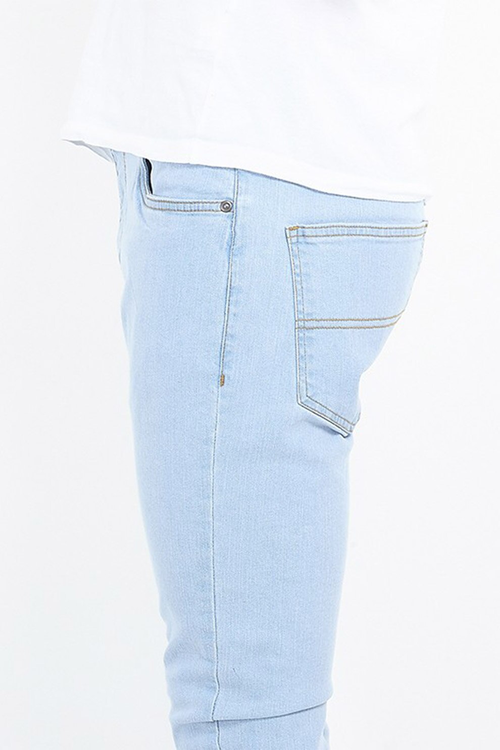 BRAVE SOUL, Blugi skinny cu aspect decolorat Jamie, Albastru deschis, 30