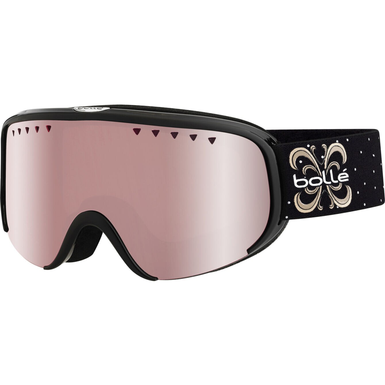 Ochelari schi Bolle Scarlett black shiny/vermillon gun, S2