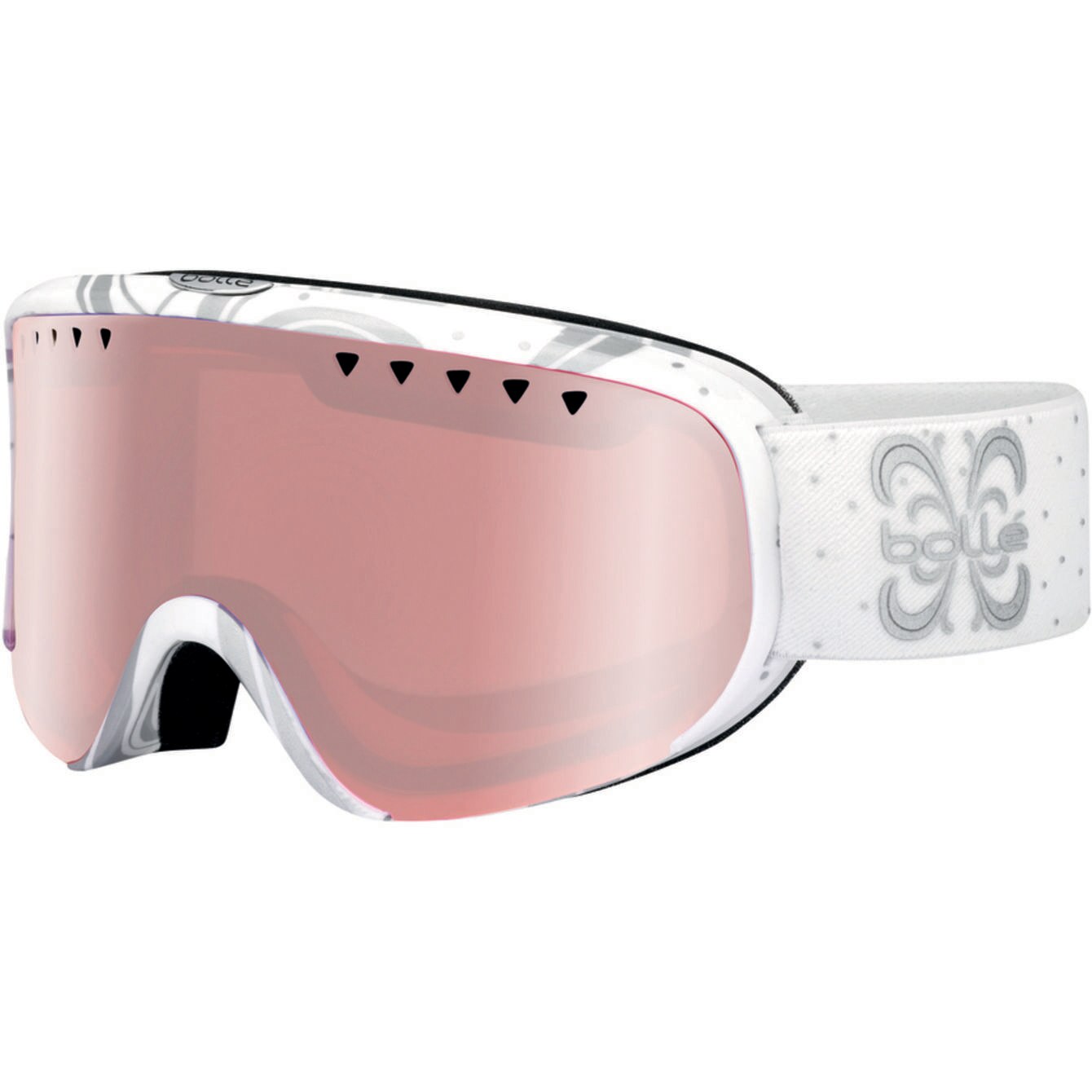 Ochelari schi Bolle Scarlett white shiny/vermillon gun, S2