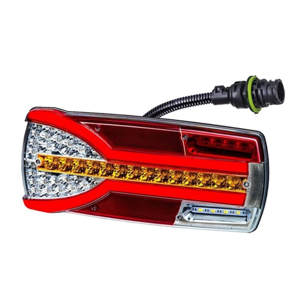 Lampa stop 305x132, 7 functii, ceata, mers inapoi, semnalizare dinamica, mufa 7 pini, stanga, Carmen LZD 2304 Horpol