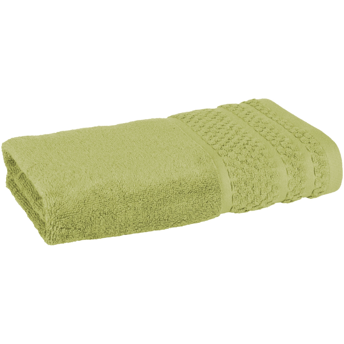 Prosop corp Bamboo Zero Twist Dilios, 50x90 cm, 50% fire bambus, 50% bumbac, fire nerasucite, capacitate mare de absorbtie, 550 GSM, verde