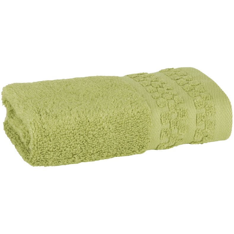 Prosop corp Bamboo Zero Twist Dilios, 30x50 cm, 50% fire bambus, 50% bumbac, fire nerasucite, capacitate mare de absorbtie, 550 GSM, verde