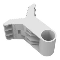 Suport de montaj MikroTik quickMOUNT, pentru fixarea antenelor direcționale sau sectoriale de dimensiuni mici, instalare rapidă și sigură pe stâlpi sau structuri, material rezistent la intemperii, ideal pentru rețele wireless profesionale outdoor