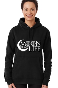 Egyedi női pulóver "Moon of my life", Fekete, 2XL
