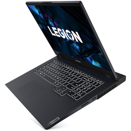 Лаптоп Gaming Lenovo Legion 5 17ITH6H, Intel® Core™ i7-11800H, 17.3", Full HD, IPS, 144Hz, RAM 16GB, 1TB SSD, NVIDIA® GeForce® RTX™ 3060 6GB, No OS, Phantom Blue