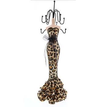 Suport pentru Bijuterii Tip Manechin , Design Leopard , 38 cm Suport pentru Bijuterii Tip Manechin , Design Leopard , 38 cm