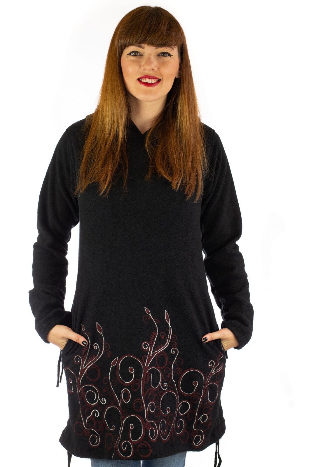 Hanorac lung UCCA|Brand Store, Polar, Negru