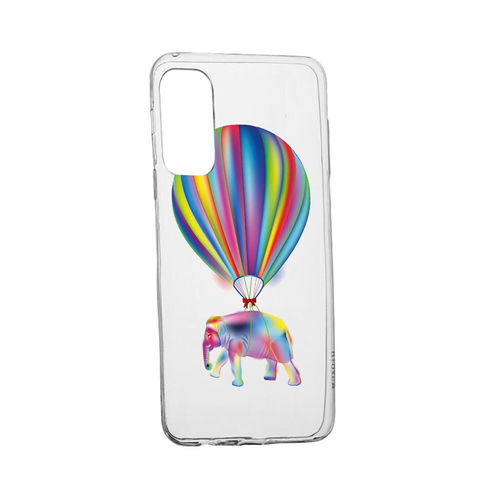 Husa Silicon Compatibila cu Samsung Galaxy A03s, Rainbow Elefant, rezistenta la uzura, anti-alunecare, 767