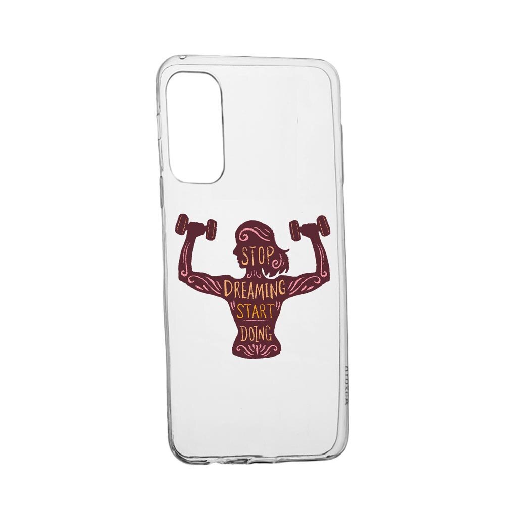 Husa Silicon Compatibila cu Realme 7 Pro, Stop Dreaming Start Doing, rezistenta la uzura, anti-alunecare, 779