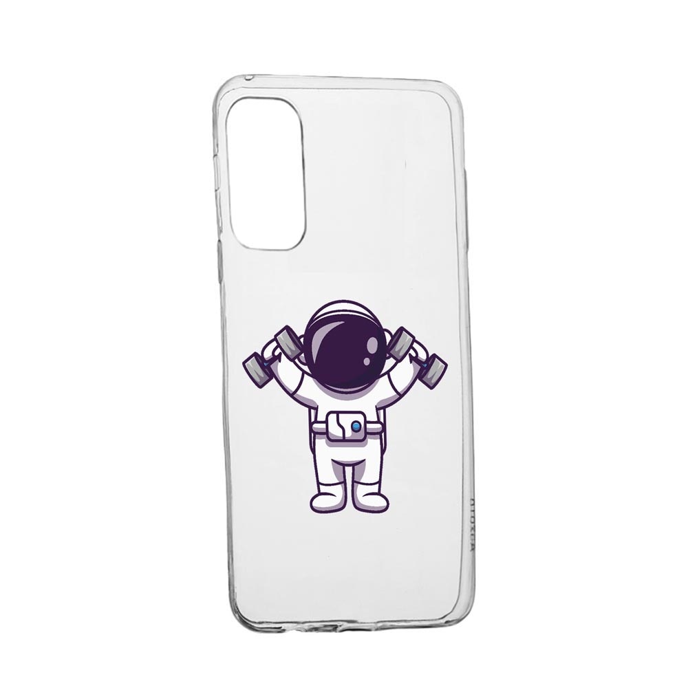 Husa Silicon Compatibila cu Xiaomi Redmi Note 10 5G, Astronaut Gym, rezistenta la uzura, anti-alunecare, 778