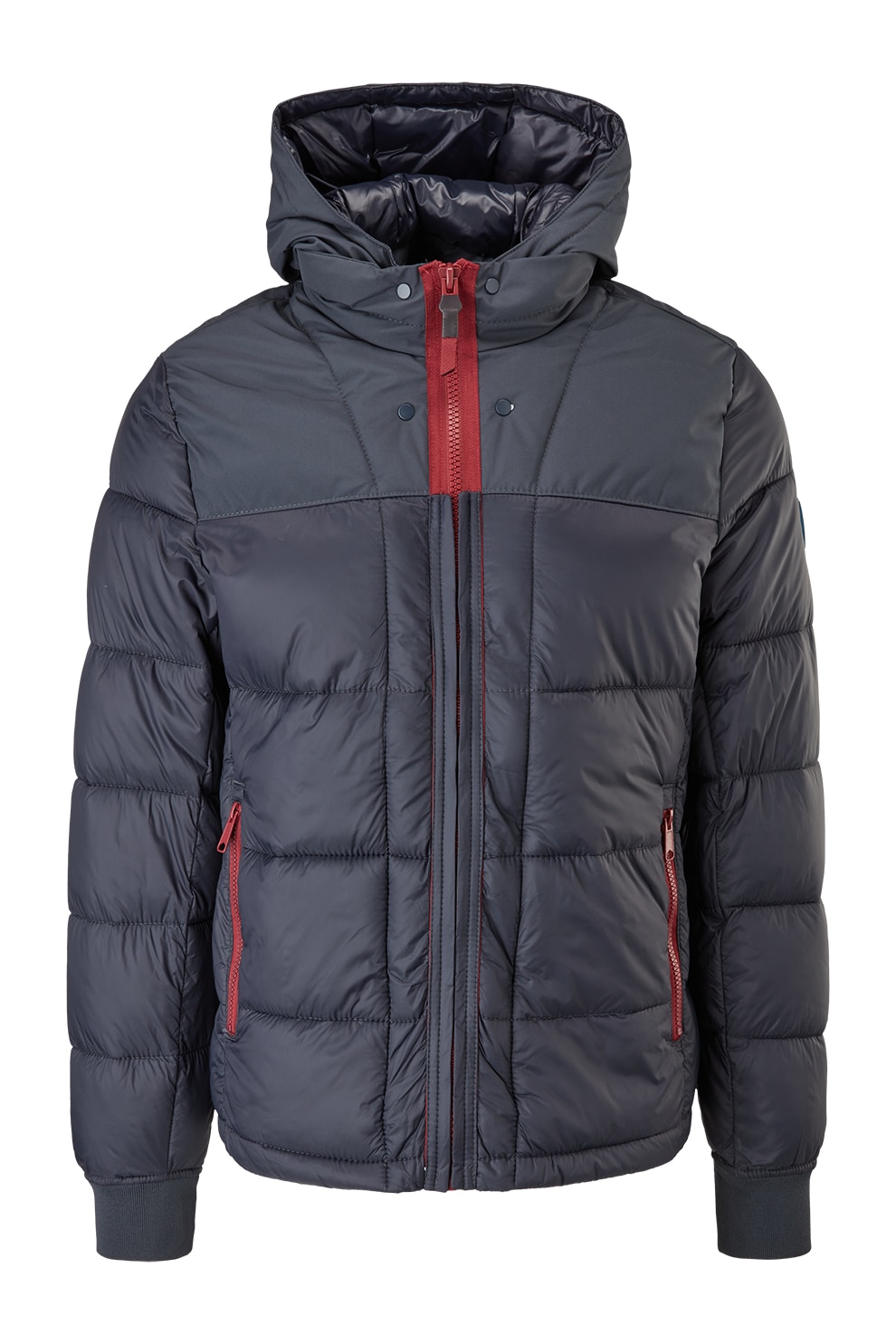 s.Oliver, Geaca regular fit cu aspect matlasat, Bleumarin