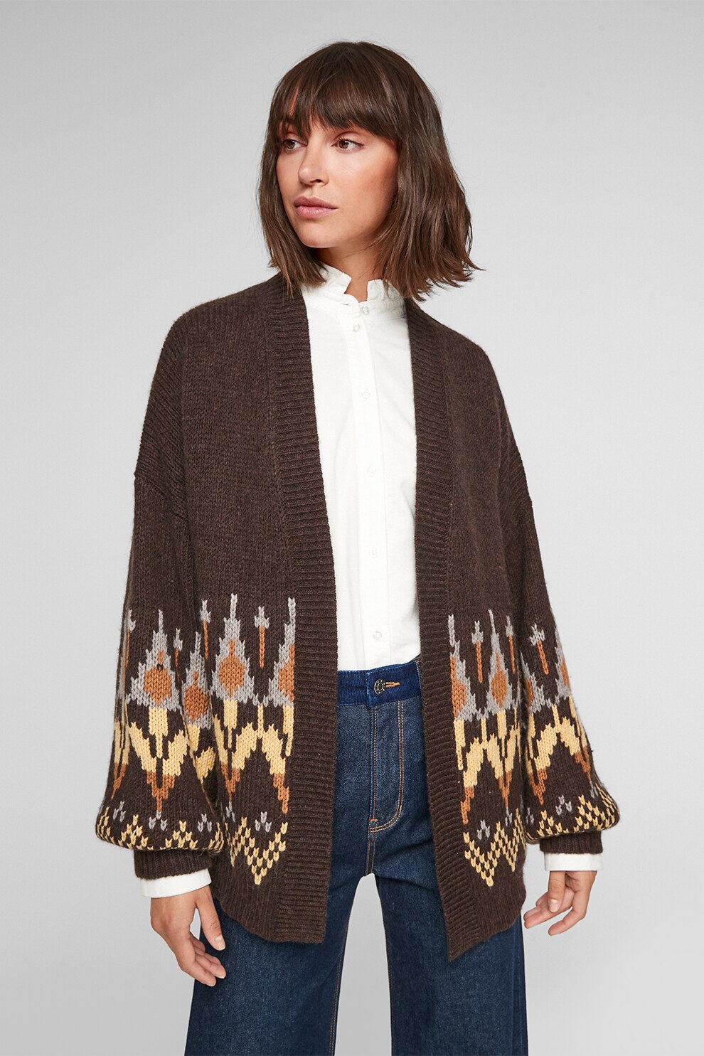 s.Oliver, Cardigan lejer cu maneci bishop, Maro