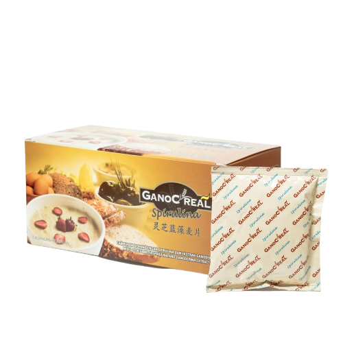 Porridge cu ganoderma, spirulina si ovaz C`Real, 15pliculete, GANO EXCEL