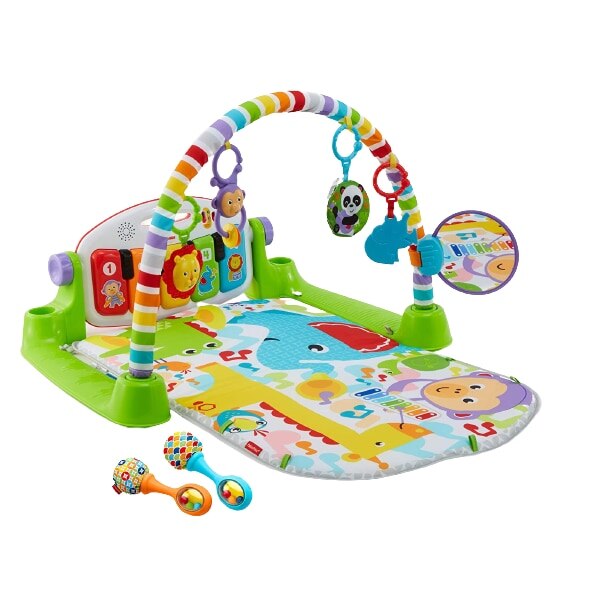 Saltea interactiva, pedale pian, pentru bebelusi, 30.5 x 7 x 44 cm, multicolor