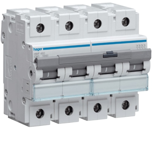 Siguranta Automata, Hager, 80A, 4P, 10KA, Curba C, HMF480