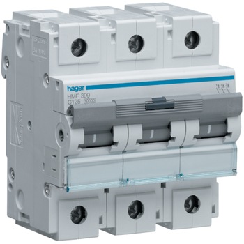 Siguranta Automata, Hager, 25A, 3P, 10KA, Curba C, HMF399 Siguranta Automata, Hager, 25A, 3P, 10KA, Curba C, HMF399