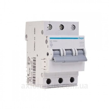 Siguranta Automata, Hager, 20A, 3P, 6KA, Curba C, MC320A Siguranta Automata, Hager, 20A, 3P, 6KA, Curba C, MC320A
