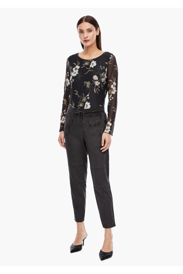 Pantalon S.Oliver, Gri Antracit, 44