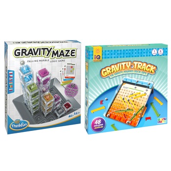 Pachet 2 jocuri logice - IQ Booster Gravity Track si Thinkfun Gravity Maze Pachet 2 jocuri logice - IQ Booster Gravity Track si Thinkfun Gravity Maze