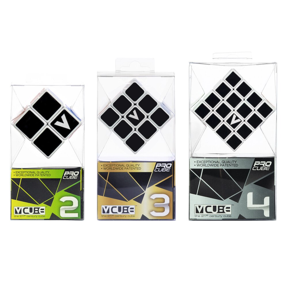 Pachet 3 V-Cube-uri clasice, 2x2, 3x3 si 4x4