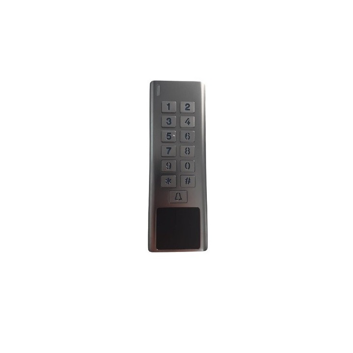 Tastatura pentru control acces A8-D-EM PT 125KHz exterior cu buton sonerie