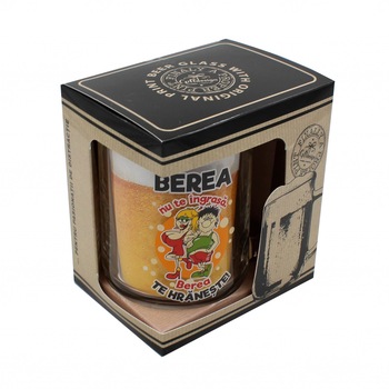 Halba de bere Berea nu te ingrasa. Berea te hraneste! 500 ml Halba de bere Berea nu te ingrasa. Berea te hraneste! 500 ml