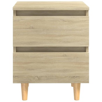 Noptiera cu 2 sertare din lemn masiv de pin si PAL, vidaXL, 43x34x40 cm, Maro Noptiera cu 2 sertare din lemn masiv de pin si PAL, vidaXL, 43x34x40 cm, Maro